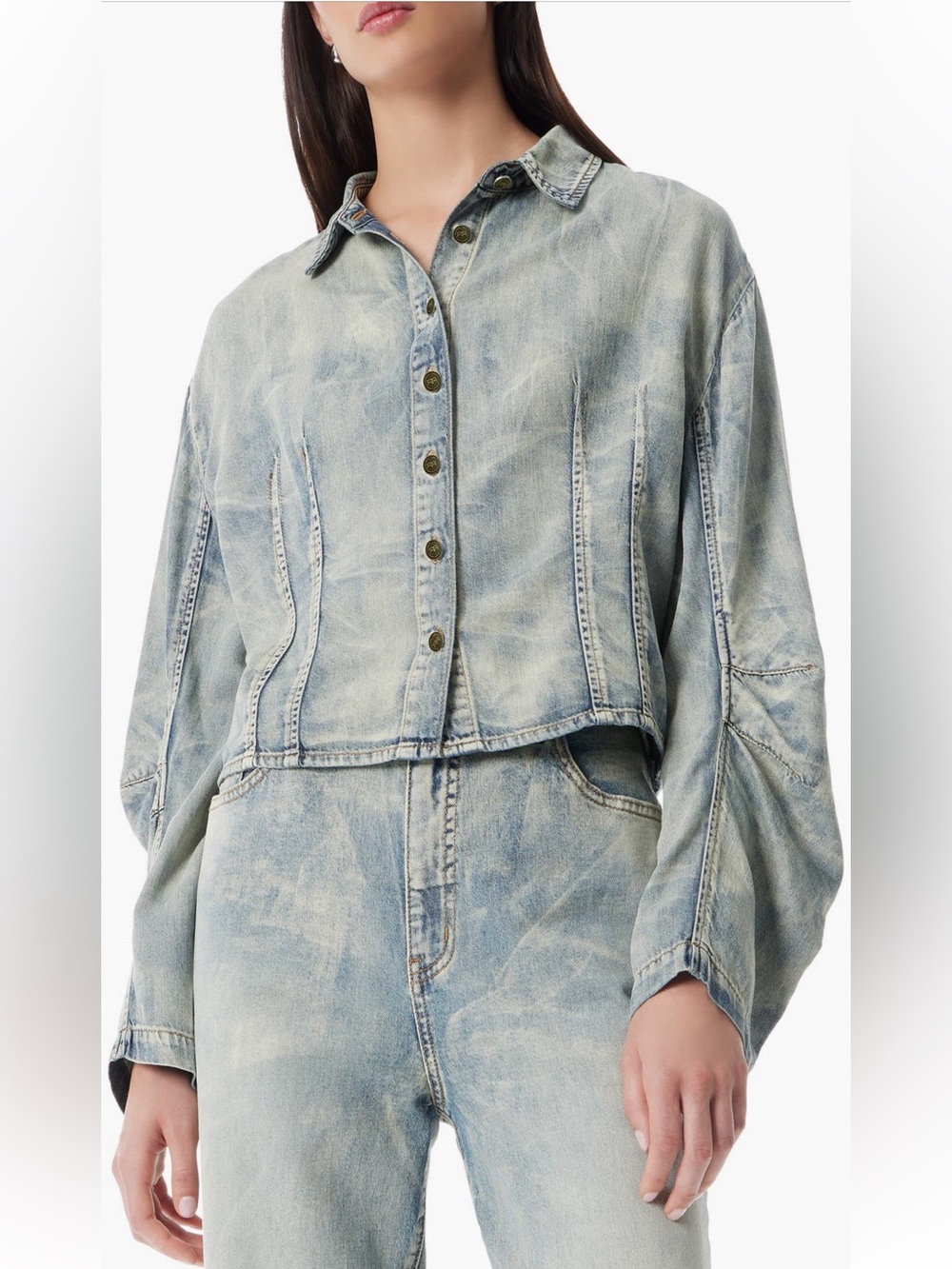 Robert Rodrigues Kelly Barrel Sleeve Denim Jacket